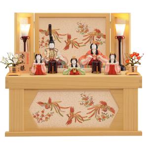 雛人形 一秀 木村一秀作 収納飾り 五人飾り 五人飾 安土雛170号 収納 I-25 木目込み人形 ひな人形