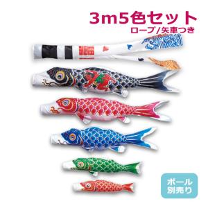 鯉のぼり ポール 9m(4m-5m鯉用) アルミ 壁厚さ1.8mm ロープ 滑車付き