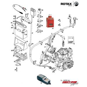 部品番号18　ROTAX　MAXバッテリーホルダー旧型