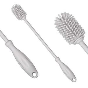 ボトルブラシ Uervoton 哺乳瓶 ブラシ シリコン製 長いハンドル 抗菌