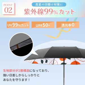 折りたたみ傘 レディース 晴雨兼用 UVカット...の詳細画像3