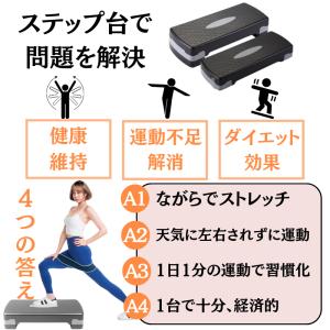 ステップ台 踏み台 2段 昇降 フィットネス ...の詳細画像4