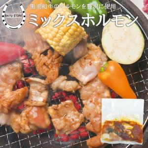 ホルモンミックス 国産 200g 黒毛和牛 焼肉用 味付き肉 bbq 肉 セット バーベキューセット 食材｜next1021