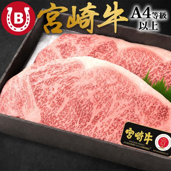 宮崎牛 サーロイン ステーキ 大判 500g A4等級以上 ギフト 内祝い お祝い 記念日 肉ギフト...
