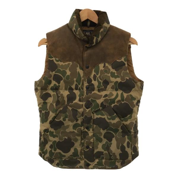 RRL ダブルアールエル 【men229KEI】 TOWNS DOWN VEST レザーヨーク ダウ...