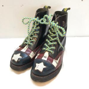 Dr.Martens ドクターマーチン 【MENR242J】 CON-GRESS 7 EYE 星条旗 アメリカ 国旗 ブーツ 靴 クツ レザー ブラック 黒 black 26 メンズ THAILAND製｜next51-kaizuka