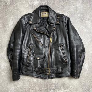 【men316U】 80's 90's PARK V ライダースジャケット USA製 ダブルライダース レザージャケット 米国製 ヴィンテージ vintage 316U AG｜next51-kaizuka