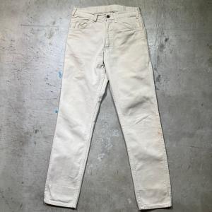 LEVI'S リーバイス 【men2580H】 60's 518 SLIM FIT コットンツイルパンツ カツラギ 刻印B アイボリー スリムフィット 実寸W29 AG｜next51-mikunigaoka