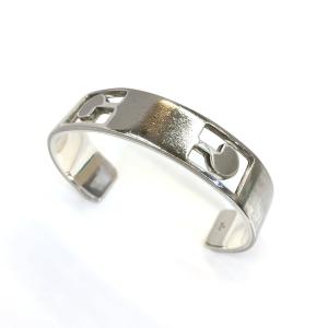 GUCCI（グッチ） バングル スクエアG カットアウト クロームシルバー