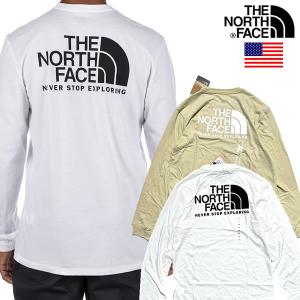 【正規品】The North Face Long Sleeve Throwback Tee ノースフェイス USAモデル メンズ ロゴ ロングスリーブTシャツ ロンT 【9601056553-wht】｜nextamerican