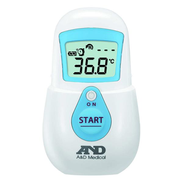 エー・アンド・デイ 非接触体温計 でこピッと ブルー UTR-701A-JC 赤ちゃん ミルク 温度...