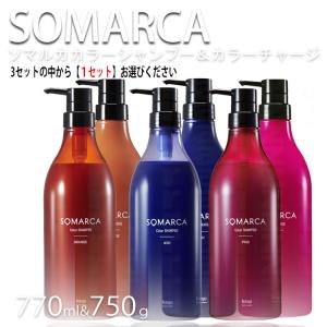 期間限定 ホーユー ソマルカ SOMARCA 業務用 ペアセット カラーシャンプー 770ml＋カラーチャージ750g セット 色選択 プレゼント用 プロ用美容室専門店｜nextbeauty