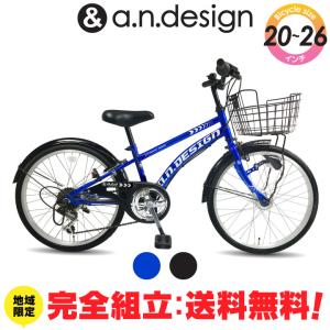 送料無料ヤクシン完全組立 自転車 子供用 20インチ 22インチ 24インチ 26インチ 変速 オートライト a.n.design works SX206HD SX226HD SX246HD SX266HD｜nextbike