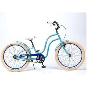 【完全組立】3Gbikesビーチクルーザー　Roxie　24インチ　24x3.45 ブルー ロキシー　お子様も乗れちゃう！　キッズ・子供車使用OK　ブルー3Gbikes