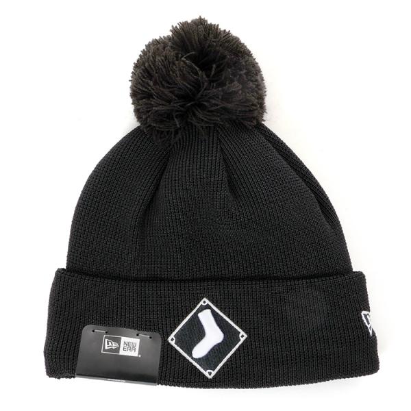 ポンポンニット シカゴ ホワイトソックスNEW ERA ニューエラ ブラック