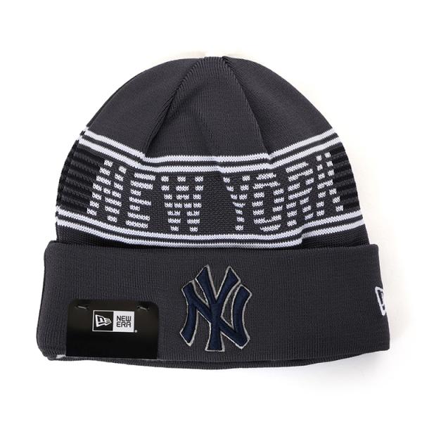 ニット帽 ニューヨーク ヤンキースNEW ERA ニューエラ グレー