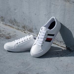 TOMMY HILFIGER（トミー・ヒルフィガー） レザースニーカー ローカット