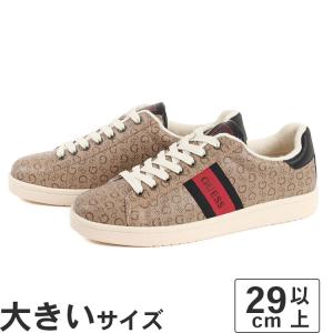 大きいサイズ メンズ スニーカー 29cm 30cm GUESS ゲス LOMYNZ ライトブラウン｜nextfocus