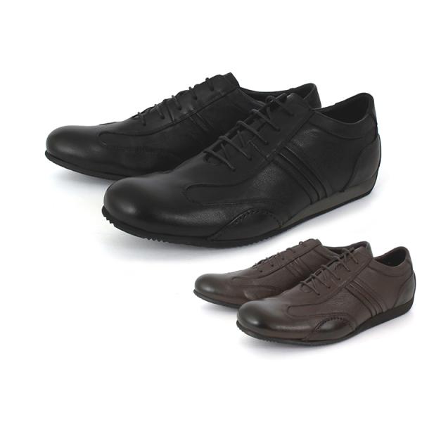 three generations スリージェネレーションズ メンズ レザースニーカー 2410-2...