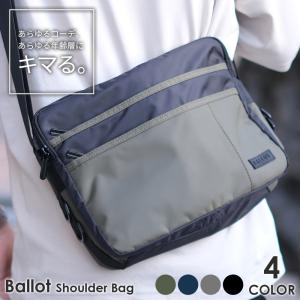 ショルダーバッグ サコッシュ メンズ 斜め掛け 肩掛けバッグ a4 スポーツショルダーバッグ 大容量 軽量 BALLOT バロット