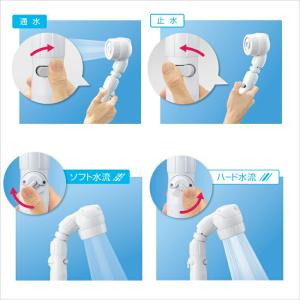 アラミック 3Dシャワーヘッドスパ ホームユー...の詳細画像2