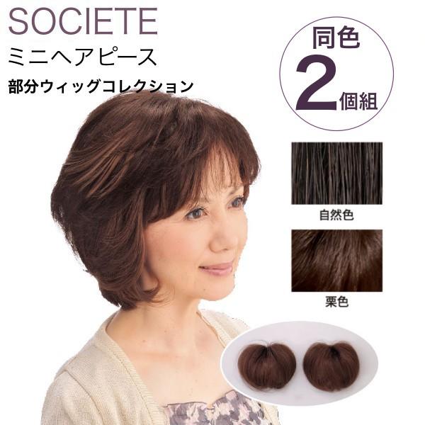 部分かつら ソシエ ミニヘアピース (同色2個組) TSS-10 (ヘアピース 部分ピース かつら ...