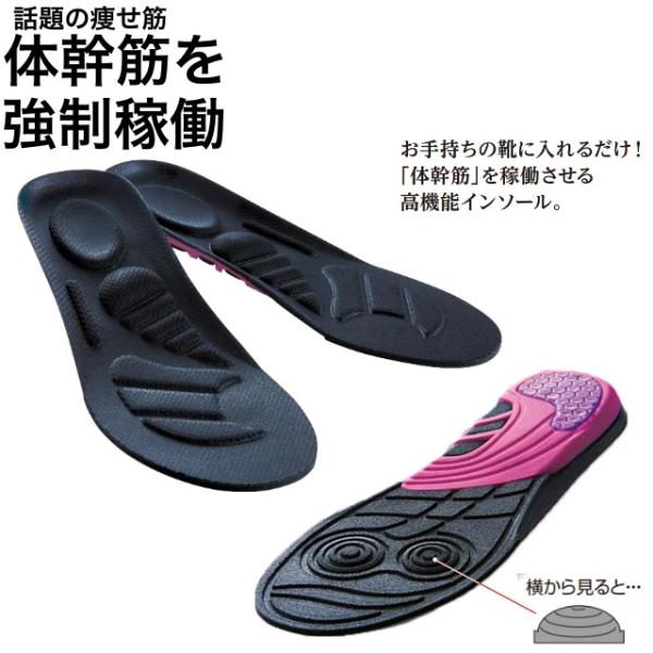 体幹筋エクササイズインソール ツインボール インソール 中敷き ダイエットインソール 　   爆買