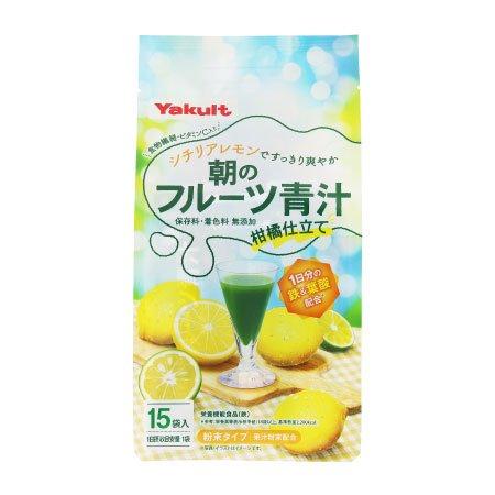 ヤクルト 朝のフルーツ青汁 柑橘仕立て 7gx15袋   爆買