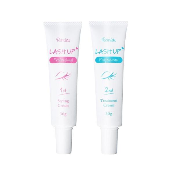 ラッシュアップ Pro 1剤・2剤セット チリチリ失敗しない！1剤（スタイリングクリーム）/2剤（ト...