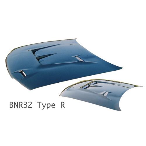 スタウト BNR32 GT-R エアロボンネット タイプR FRP製 カーボン変更可 ダクト入り S...