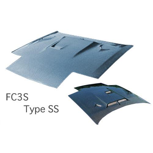 スタウト FC3S RX-7 エアロボンネット タイプSS FRP製 カーボン変更可 ダクト入り S...