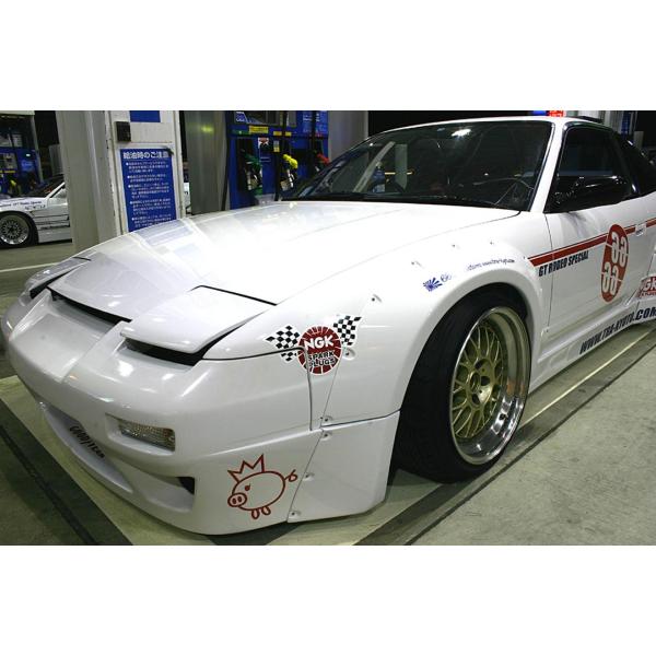 RS13/RPS13 180SX フロントオーバーフェンダーセット TRA京都(ロケットバニー) 6...