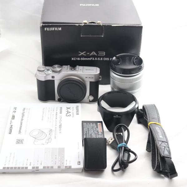 富士フイルム(FUJIFILM) ミラーレス一眼 X-A3 レンズキット シルバー X-A3LK-X...