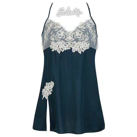 ◆新品・タグ付◆Wacoal/ワコール◆サルート 57-ニュールック-◆キャミソール◆L◆ネイビーグ...