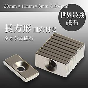 磁石 小型 強力 ネオジム ネオジウム マグネット/長方形皿穴付