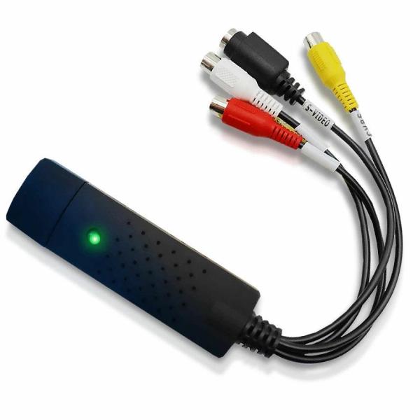 5個セット ビデオキャプチャ― コンポジット 変換アダプター USB変換 S端子 赤 白 黄 アナロ...