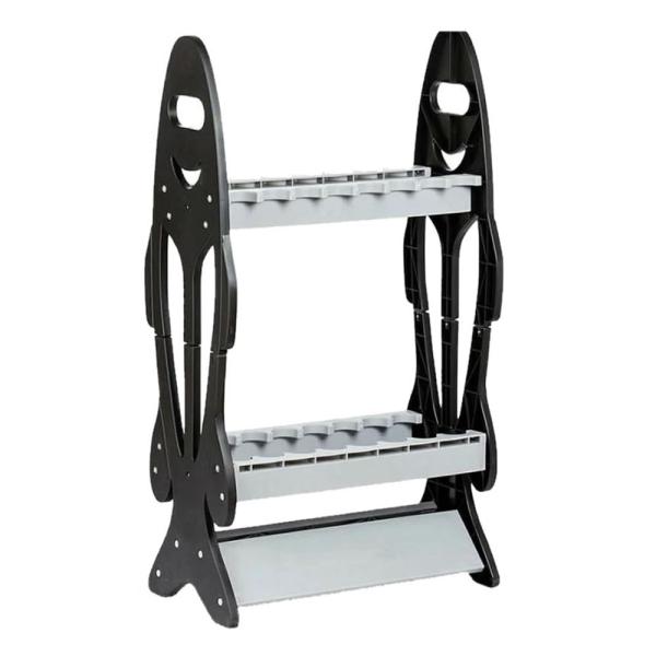 ロッドスタンド 16本収納 ロッドホルダー 釣り 竿 アウトドア 釣り用品 収納 ディスプレイ 組み...