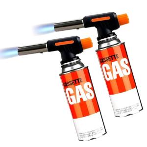 2個セット ガスバーナー トーチ アウトドア 炙り キャンプ 火