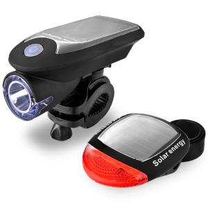 自転車ライト ledライト ソーラー充電 usb 充電式 自転車用 ロード