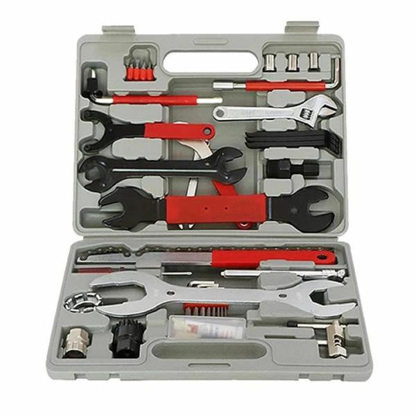 自転車工具 自転車 ロードバイク 自転車用 工具セット 44点セット メンテナンス レンチ スパナ ...
