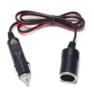 シガーケーブル 延長ケーブル 1m DC電源 12V 24V ドライブレコーダー 