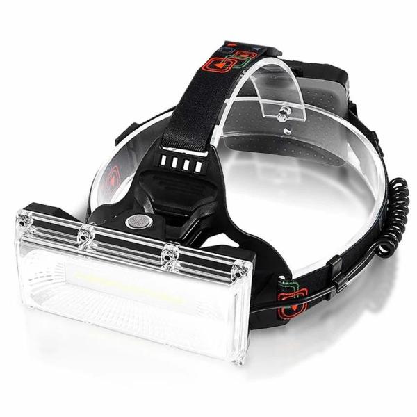 ヘッドライト  LED 懐中電灯 充電式 120度広角 防水 ヘッドランプ ストロボ 赤青カラー光 ...