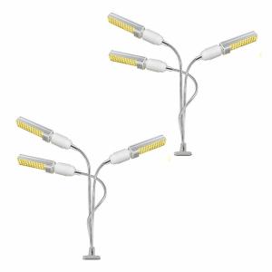 2個セット 室内植物育成ライト 高輝度 育苗ライト 水耕栽培ランプ 68W 132灯 LED電球 5段階調光多肉植物育成 家庭菜園 ガーデニング 室内園芸 SYOKUIKU