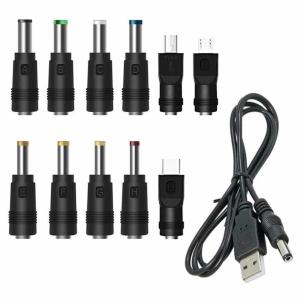DC 変換 アダプター USBケーブル 11種類 USB-DC 変換プラグ