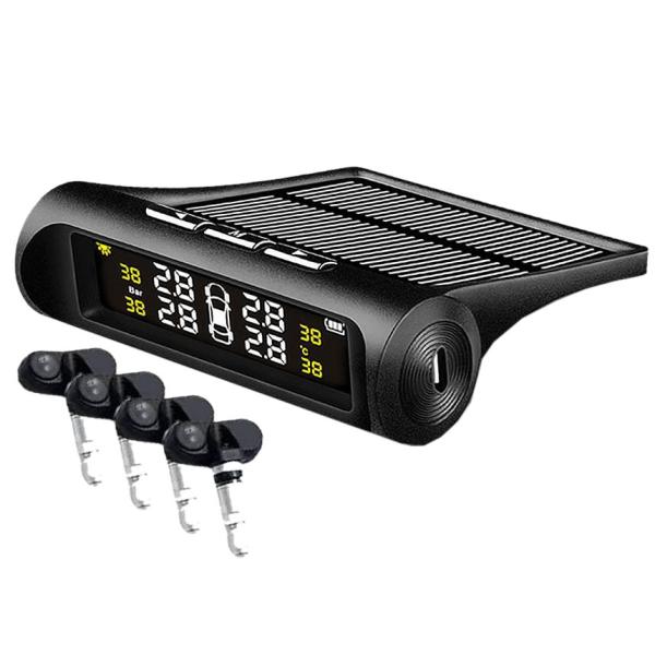 タイヤ 空気圧センサー Bタイプ ワイヤレス 車 自動車 ソーラー充電 USB充電 モニター TPM...