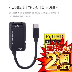 2個セット Android ミラーリング 1080P HDMI ビデオ アダプター コンバーター ケーブル HD TV タイプC USB3.1 CLINE｜nexts