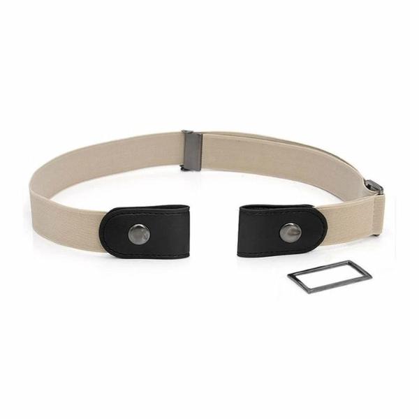 ベルト 穴なし ベージュ ゴム 脱ぎ着がラク レディース メンズ 男女 子供 大人 ビジネス カジュ...