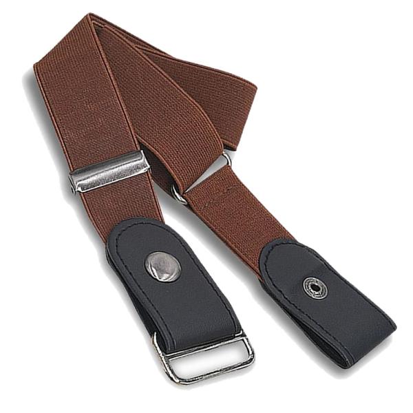 ベルト 穴なし ブラウン ゴム 脱ぎ着がラク レディース メンズ 男女 子供 大人 ビジネス カジュ...