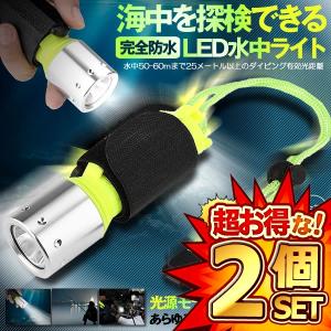 2個セット LEDトーチ懐中電灯 ダイビングライト 潜水懐中電灯 水中ライト 蛍光 軽量 防水 防災 防犯  SEKACHUU｜nexts