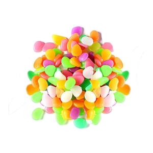 光る 聖なる光石 500個セット 砂利 庭 蓄光石 砕石 発光石 アクアリウム インテリア 丸形 暗闇 水槽 庭 ガーデニング 花壇 ベランダ 500-YAKOUSEKI